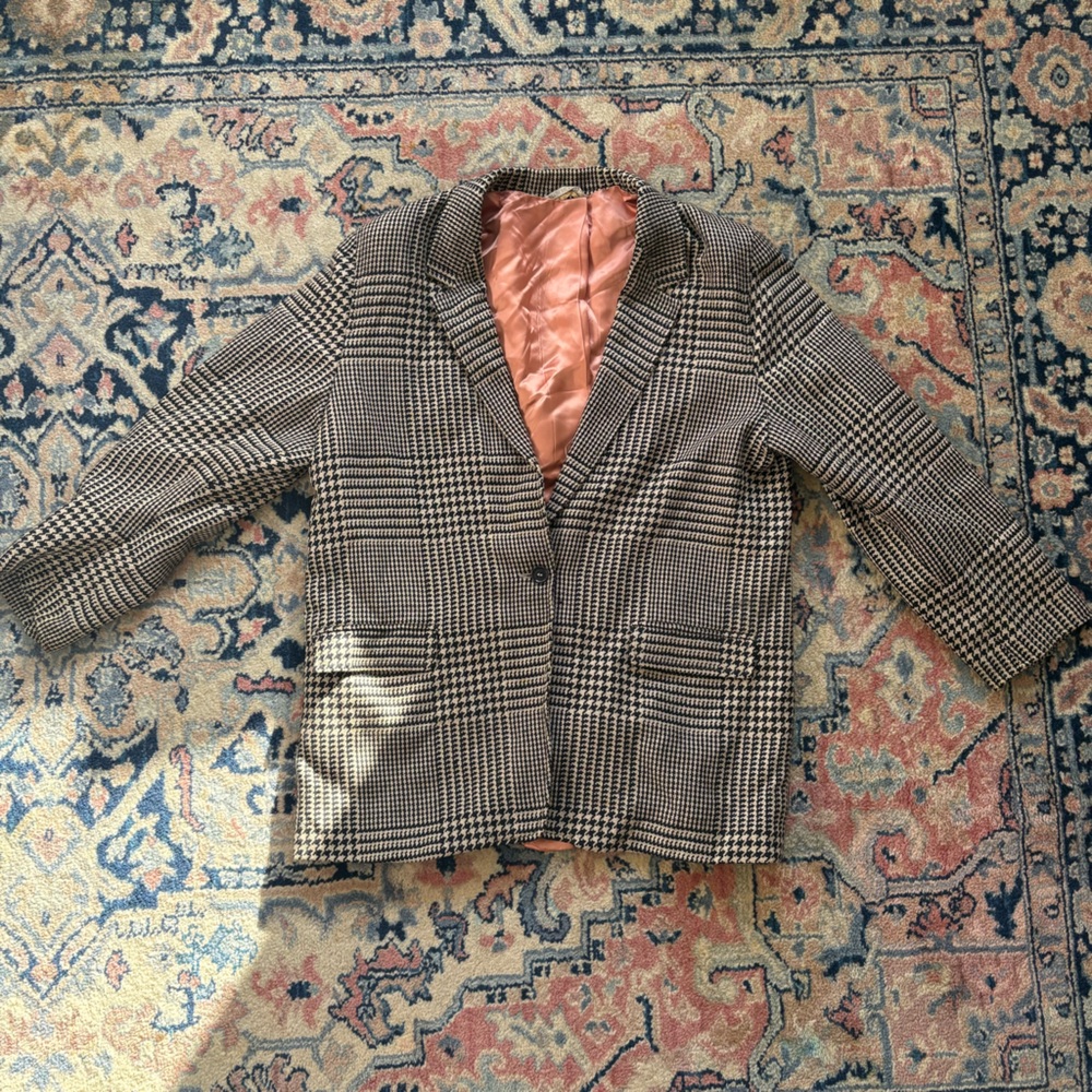 Max Mara vintage houndstooth jacket